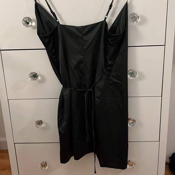 Majorelle Size S Green Polyester Tie Mini Dress - Picture 4 of 5